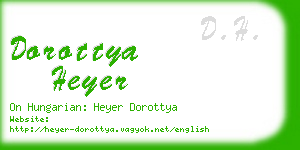 dorottya heyer business card